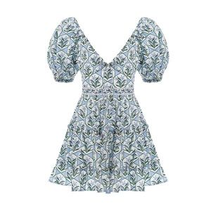 Agua by Agua Bendita Manzanilla Celeste Mini Dress